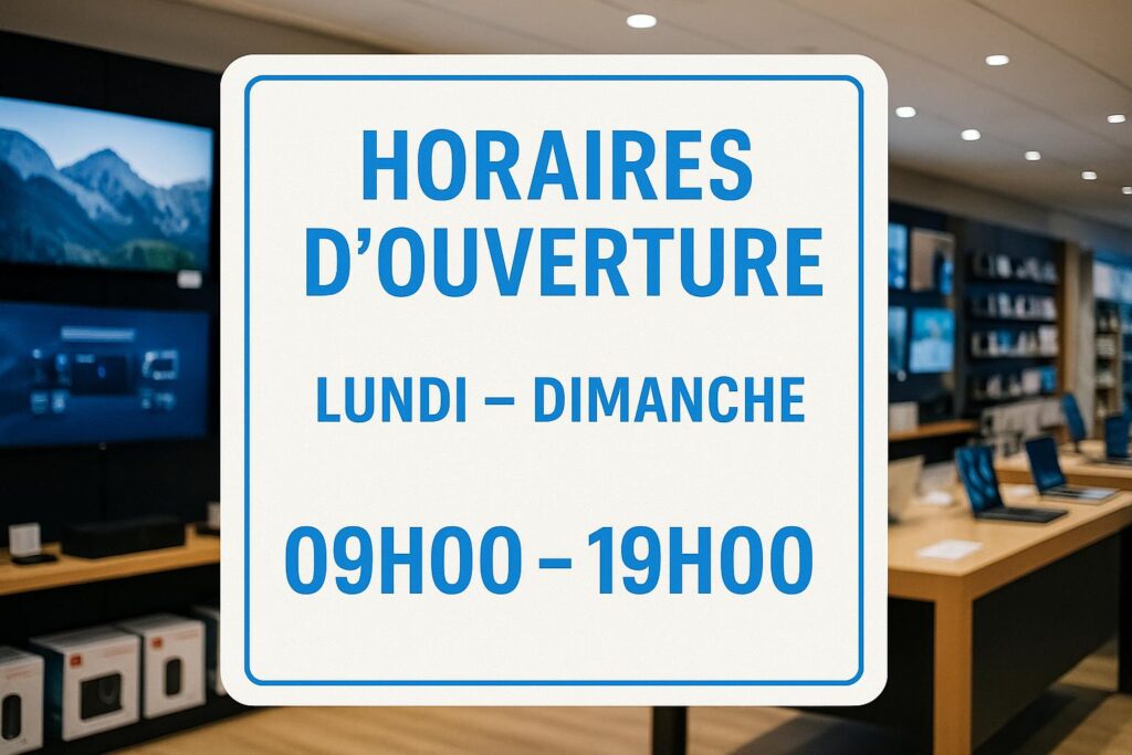 Horaires d'ouverture